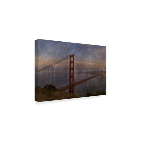 Galloimages Online 'Golden Gate Bridge Rain Painterly' Canvas Art,12x19